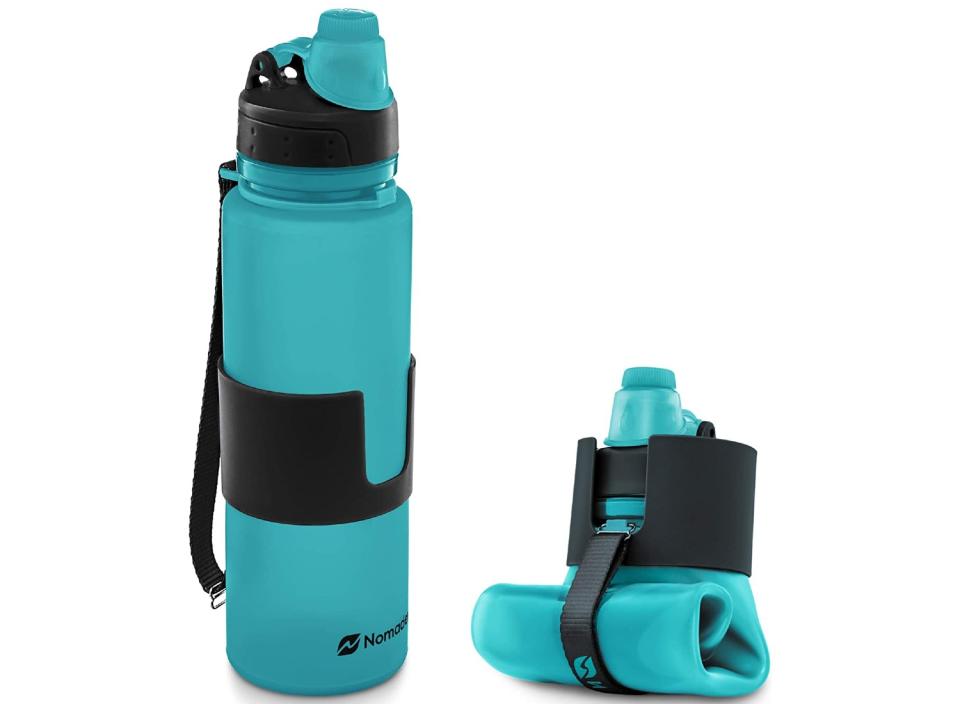 The Nomader collapsible water bottle makes it easy to make it through TSA. (Source: Amazon)