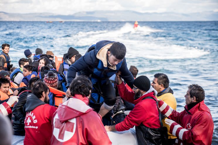 Search and rescue operations have already saved 6,000 refugees from drowning this year (Rex)