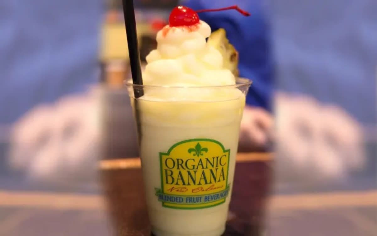 <p>Organic Banana, New Orleans</p><p>True to New Orleans' fun reputation, this yummy cocktail actually contains no banana!</p><p><strong>Get the recipe: <a href="https://parade.com/841625/communitytable/banana-frozen-daiquiri/" rel="nofollow noopener" target="_blank" data-ylk="slk:Banana Frozen Daiquiri;elm:context_link;itc:0;sec:content-canvas" class="link rapid-noclick-resp">Banana Frozen Daiquiri</a></strong></p>