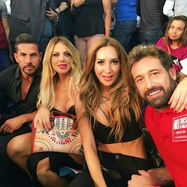 Lorena compartió con otros famosos como Geraldine Bazán y Gabriel Soto