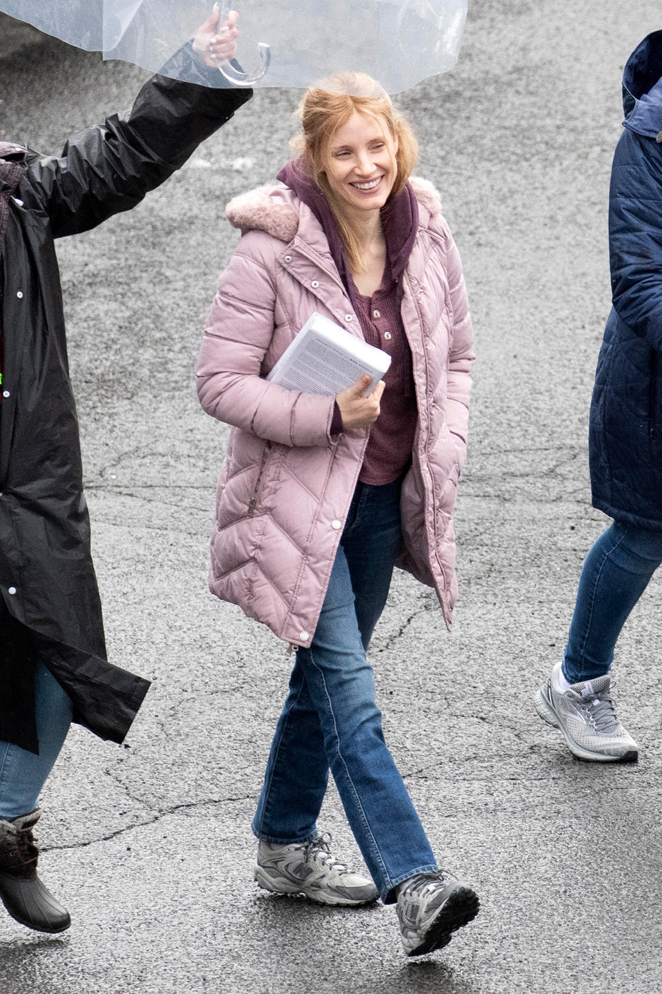 <p>Jessica Chastain was seen in costume on the Stamford, Connecticut, set of <em>The Good Nurse</em> in which she plays Amy Loughner.</p>