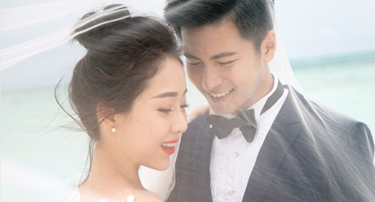 Xu Bin’s management agency NoonTalk Media posted a pre-wedding photo of the couple. (Photo: Instagram/NoonTalk Media)