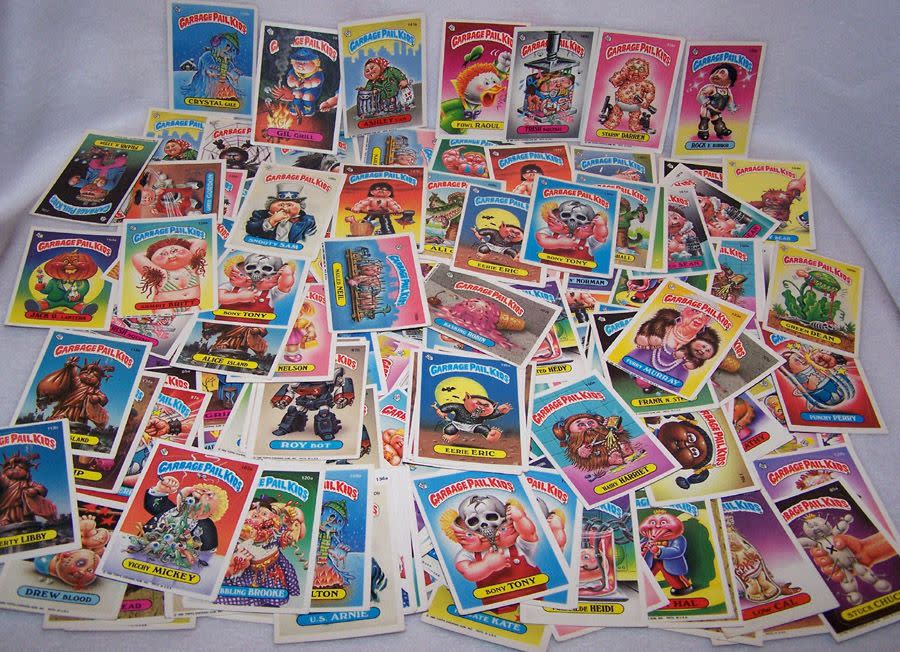 <p>Ahhhh, the '80s. The surreal and offensive <a href="https://go.redirectingat.com?id=74968X1596630&url=http%3A%2F%2Fwww.ebay.com%2Fsch%2FTrading-Cards-%2F868%2Fi.html%3F_from%3DR40%26_nkw%3Dgarbage%2Bpail%2Bkids%26_sop%3D16&sref=https%3A%2F%2Fwww.countryliving.com%2Fshopping%2Fantiques%2Fg3141%2Fmost-valuable-toys-from-childhood%2F" rel="nofollow noopener" target="_blank" data-ylk="slk:Garbage Pail Kids collectible cards;elm:context_link;itc:0;sec:content-canvas" class="link ">Garbage Pail Kids collectible cards</a> have found their ideal home on the equally surreal Interwebs, where a card like <a href="https://go.redirectingat.com?id=74968X1596630&url=http%3A%2F%2Fwww.ebay.com%2Fsch%2Fi.html%3F_odkw%3Dgarbage%2Bpail%2Bkids%26_sop%3D16%26_osacat%3D868%26_from%3DR40%26_trksid%3Dp2045573.m570.l1311.R1.TR4.TRC2.A0.H0.Xgarbage%2Bpail%2Bkids%2Badam.TRS0%26_nkw%3Dgarbage%2Bpail%2Bkids%2Badam%2Bbomb%26_sacat%3D0&sref=https%3A%2F%2Fwww.countryliving.com%2Fshopping%2Fantiques%2Fg3141%2Fmost-valuable-toys-from-childhood%2F" rel="nofollow noopener" target="_blank" data-ylk="slk:"Adam Bomb";elm:context_link;itc:0;sec:content-canvas" class="link ">"Adam Bomb"</a> can collect around $4,000 and even an unremarkable full set can bring in about $700. Bonus dollars if they are in their original packaging.</p><p>Image via <a href="https://www.flickr.com/photos/jelene/3017577619" rel="nofollow noopener" target="_blank" data-ylk="slk:Jelene Morris/Flickr;elm:context_link;itc:0;sec:content-canvas" class="link ">Jelene Morris/Flickr</a></p>