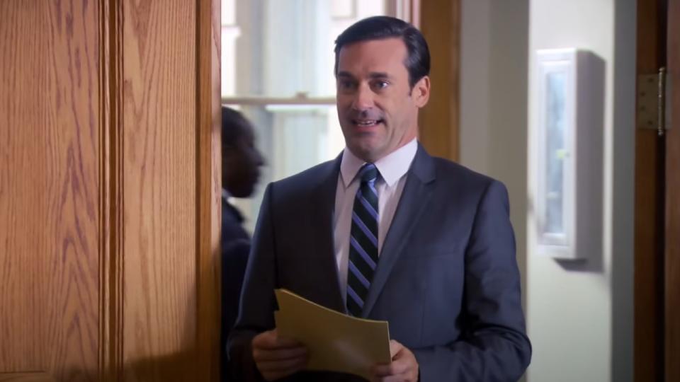 Jon Hamm on Parks and Recreation.