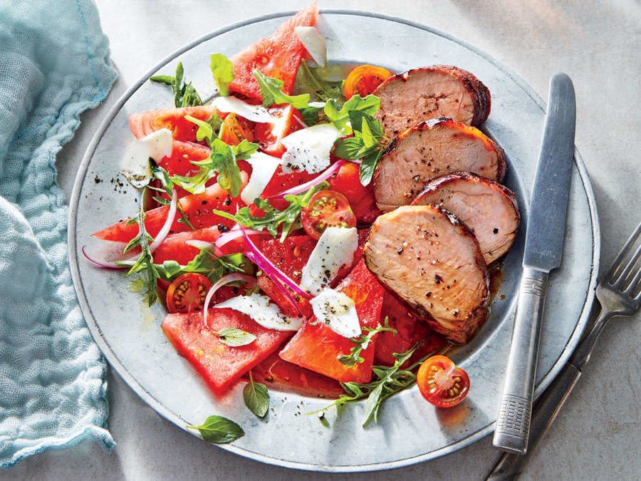 Watermelon-Tomato Salad