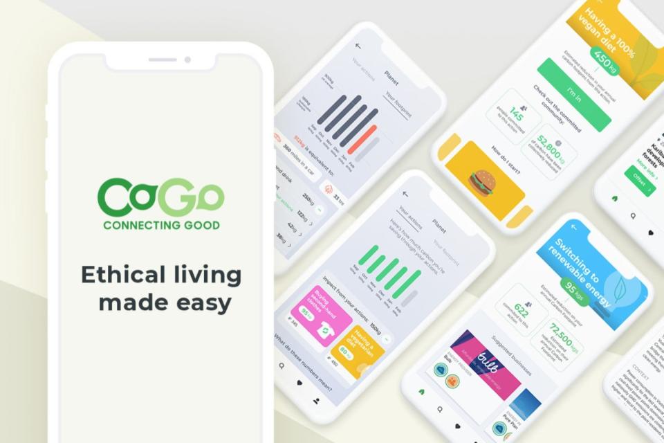 CoGo's app analyses your spending and suggests ways to make more sustainable choices (CoGo)