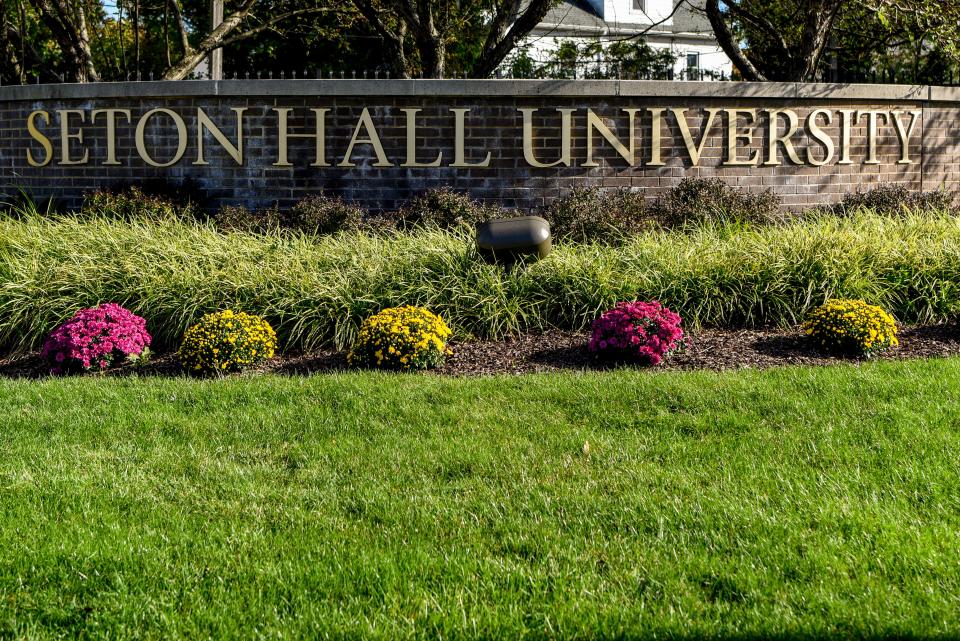 Exterior photo of Seaton Hall University in South Orange on Thursday October 15, 2020.