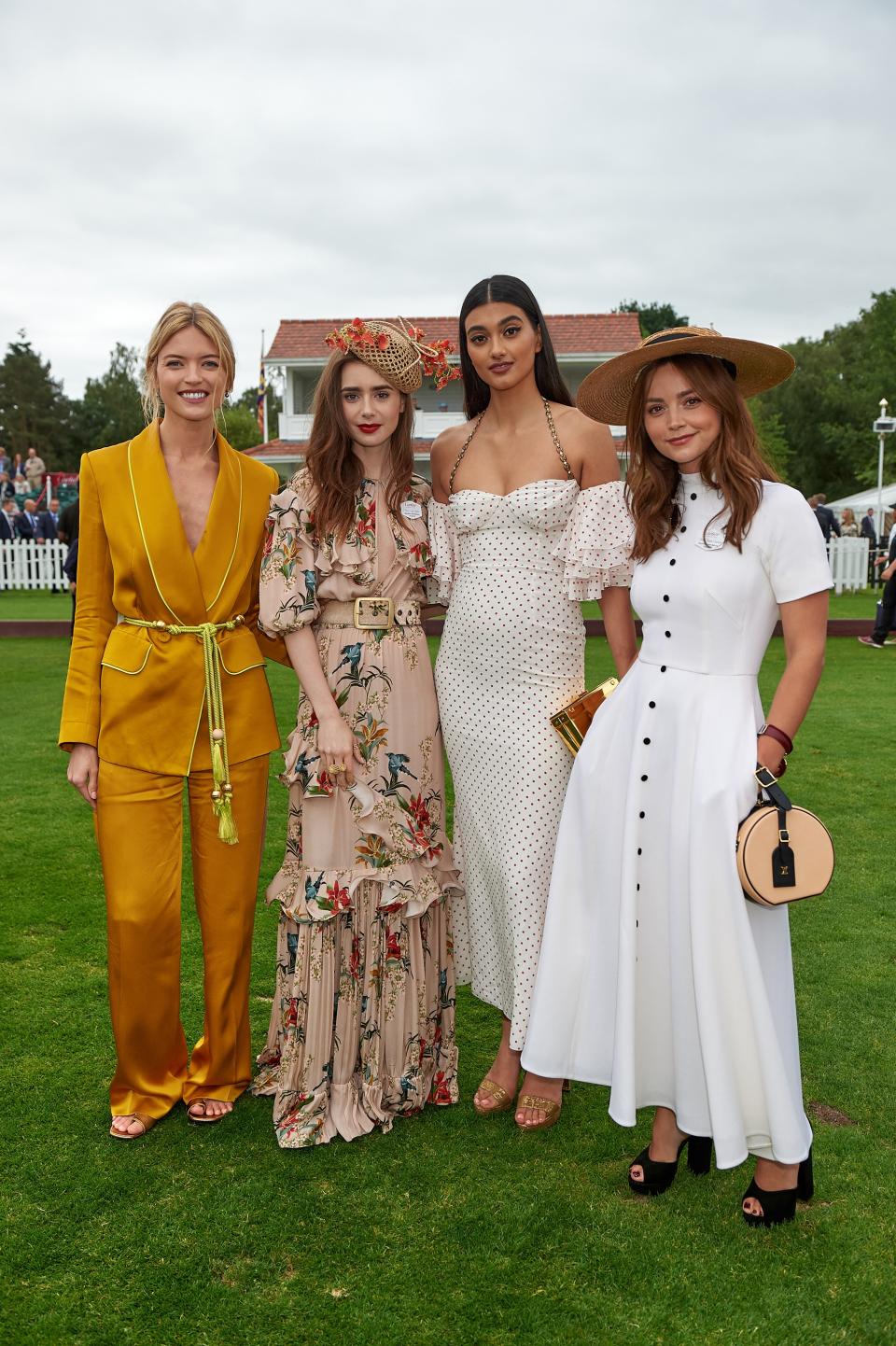 Martha Hunt, Lily Collins, Neelam Gill and Jenna Coleman