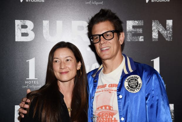 Johnny Knoxville and Naomi Nelson<p>Amanda Edwards/Getty Images</p>