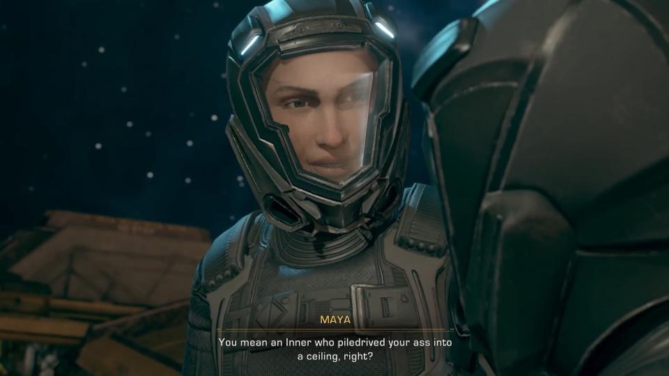 Screenshot from The Expanse: A Telltale Series video game.