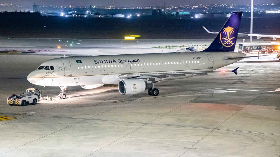 Saudia was named by Skytrax as winner of the World's Most Improved Airline award. - Nicolas Economou/NurPhoto/Getty Images