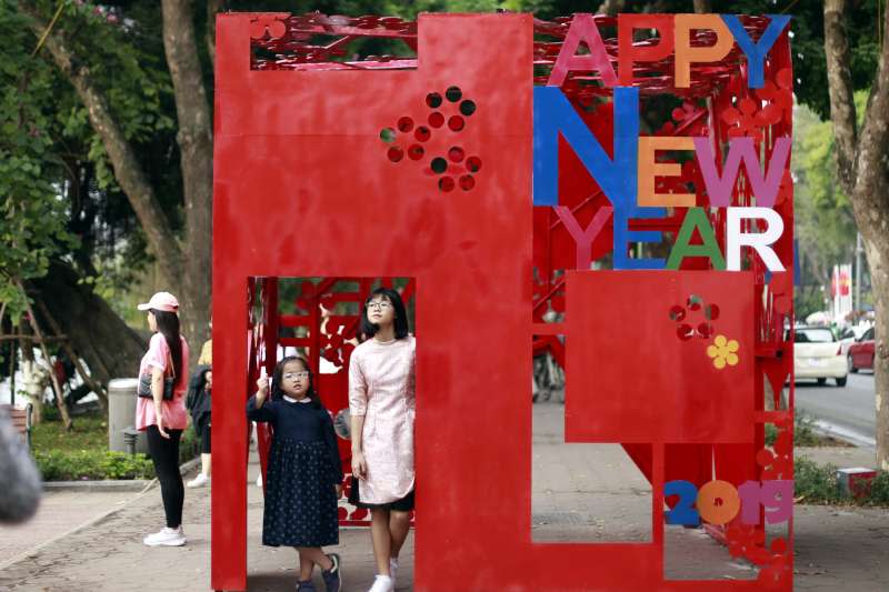 2019年農曆新年，越南首都河內（AP）