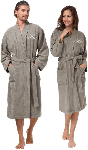 matching terry cloth robes