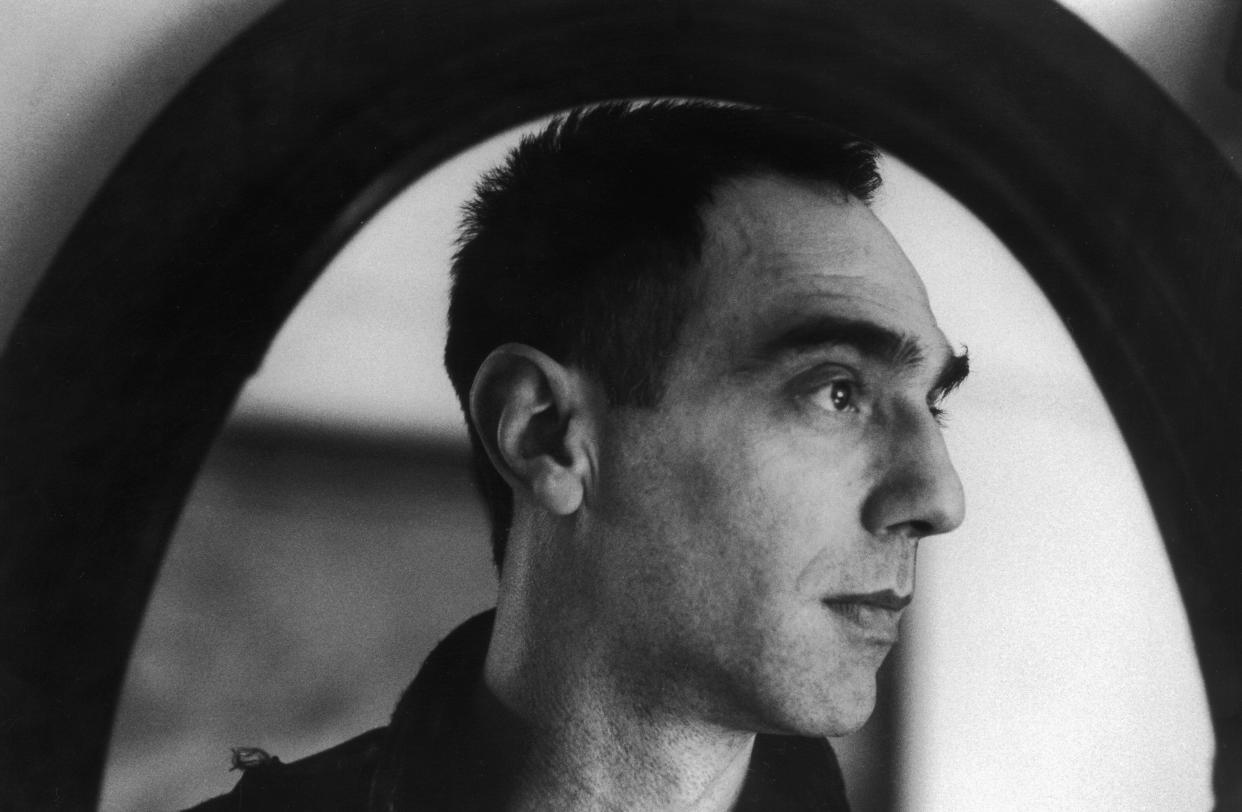 English art film director Derek Jarman (1942 - 1994) deep in thought.  (Photo by Leon Morris/Getty Images)