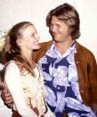 <p>Groovy! The sweethearts smile in this 1977 shot, the year they got married.</p>