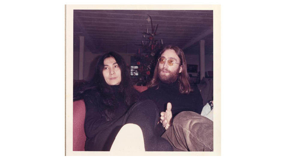 A photo of John Lennon and Yoko Ono at the press conference - Credit: Bruun Rasmussen