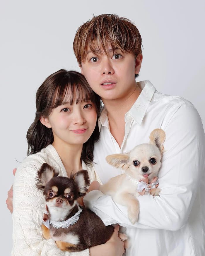 The couple with their fur-babies