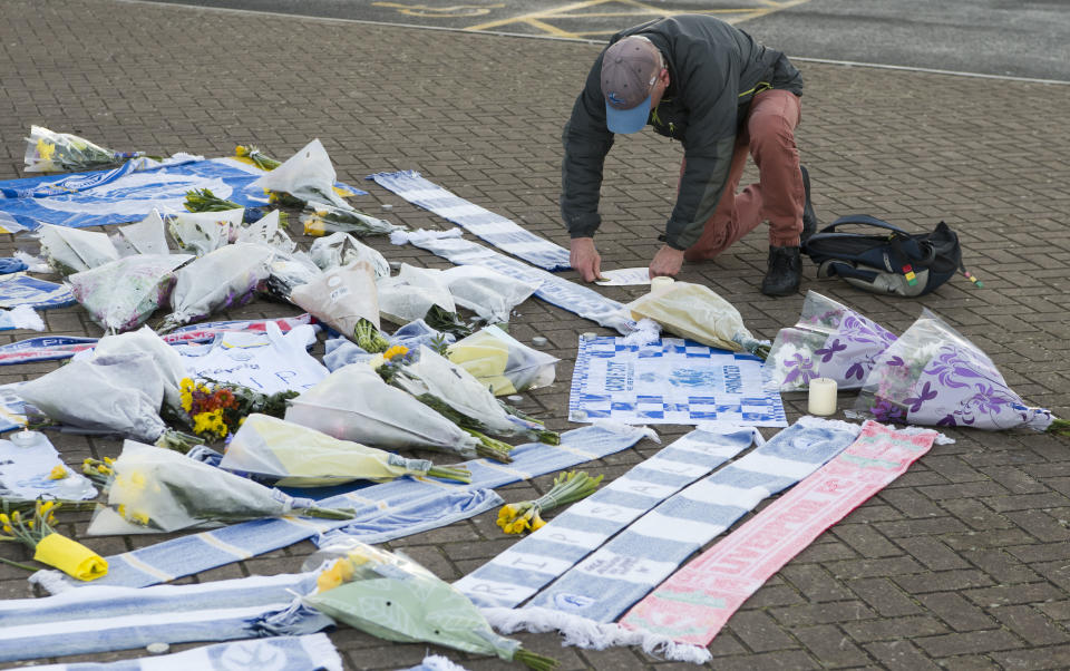 In pictures: Tributes laid for Cardiff striker Emiliano Sala