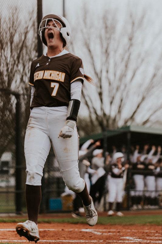 Addie Hudson, a 2020 Jefferson graduate, leads Western Michigan University in batting average and hits early in her first season playing NCAA Division I softball.