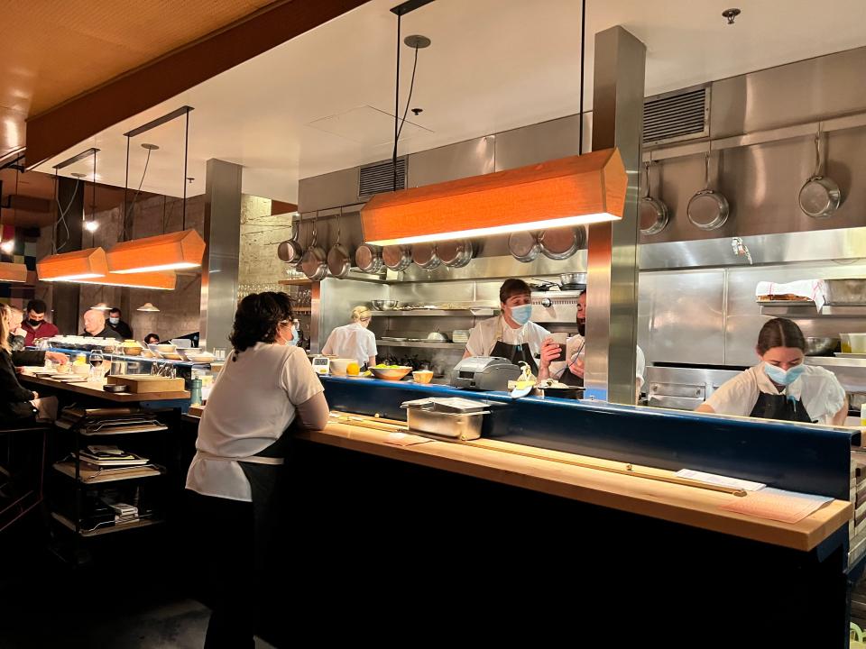 open concept kitchen at state bird provisions in san Francisco