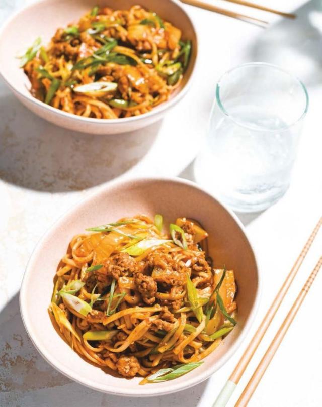 15-minute Easy Kimchi Cheese Ramen Stir-Fry - Christie at Home