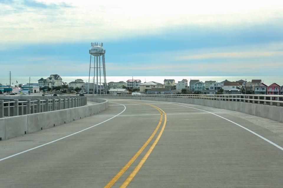 The Surf City Bridge on Topsail Island is one of the sections of a proposed 16-mile route to include in the East Coast Greenway.