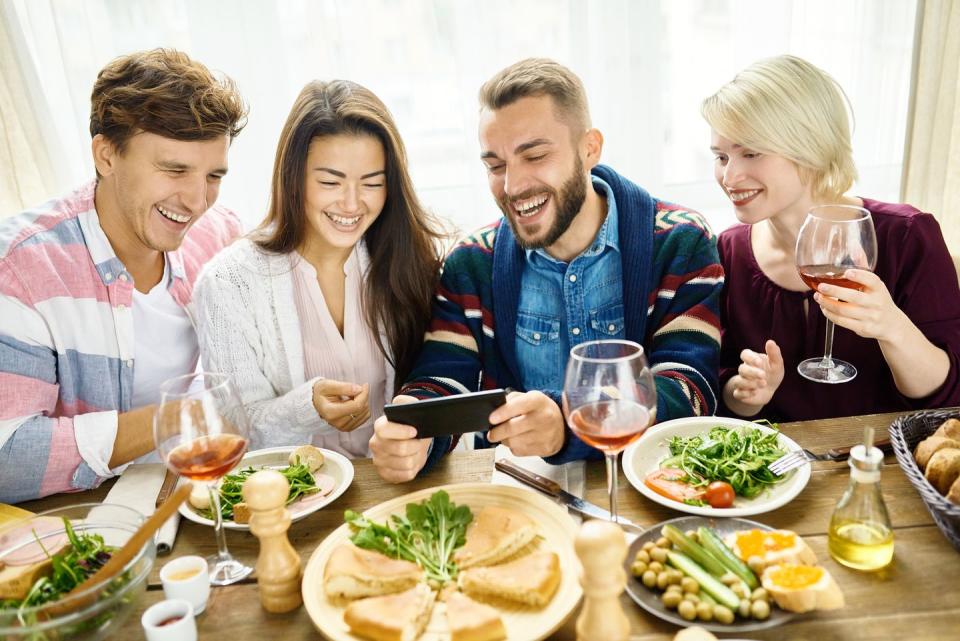 12) Have a Facetime Dinner Party