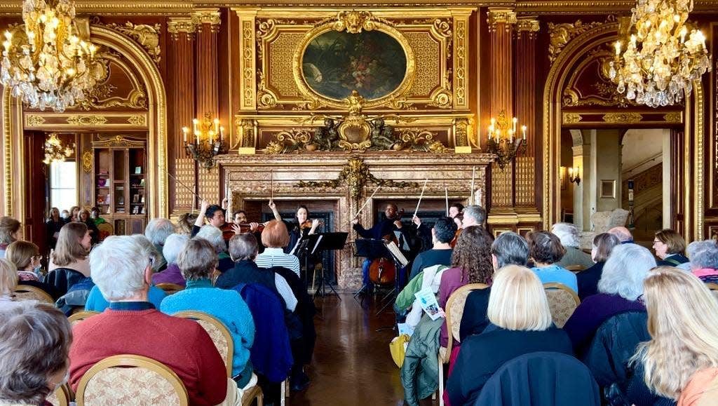 The Newport String Project presents a community concert at Ochre Court at Salve Regina University in Newport, on March 24, 2024.