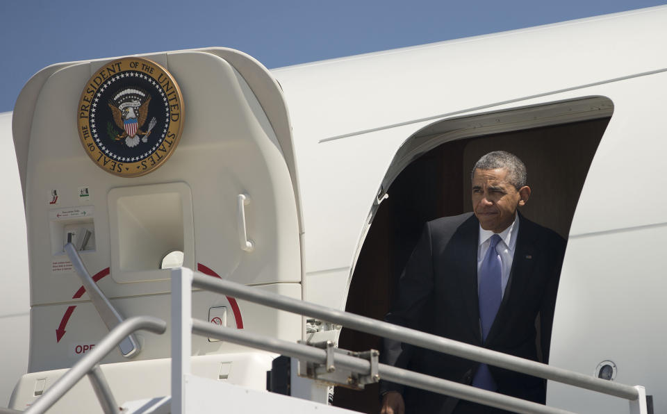 La puerta delantera del Air Force One sólo es usada por el Presidente y, por supuesto, la Primera dama y sus hijas. 