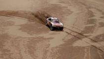 Dakar Rally - 2017 Paraguay-Bolivia-Argentina Dakar rally - 39th Dakar Edition - Fifth stage from Tupiza to Oruro, Bolivia 06/01/17. Cyril Despres of France drives his Peugeot with his copilot David Costera. REUTERS/Ricardo Moraes