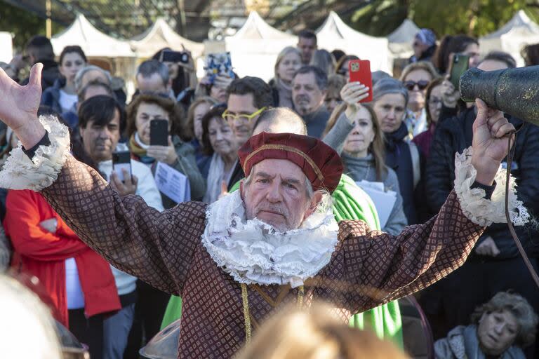 Pablo Alarcón, en Plaza Francia, en agosto de 2023