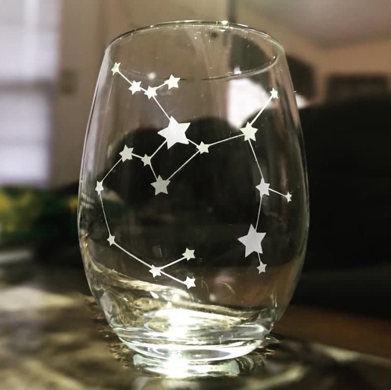 Zodiac Stemless Wine Glass