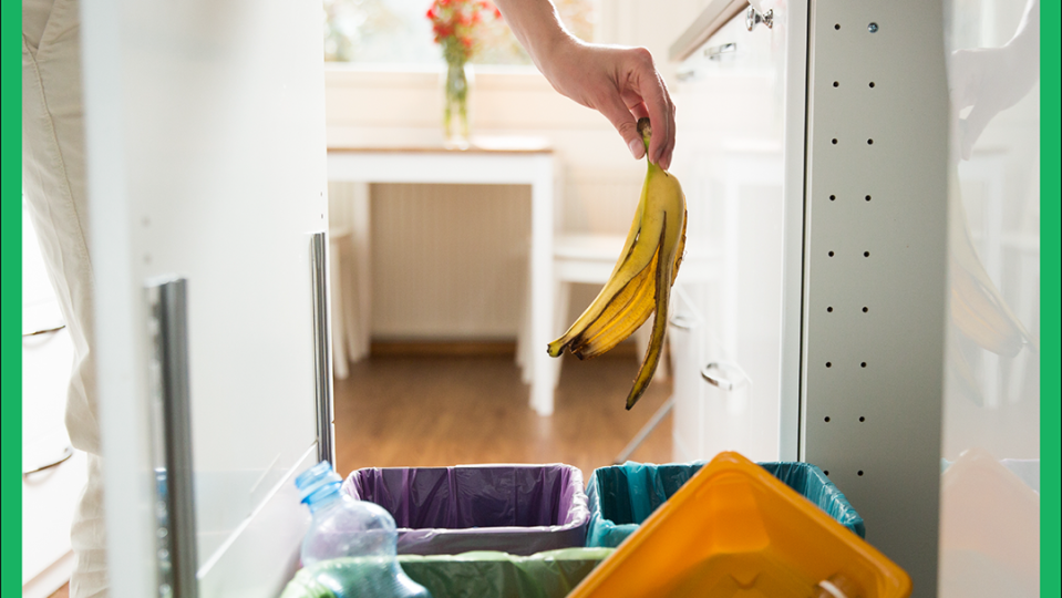 a person holding a yellow towel