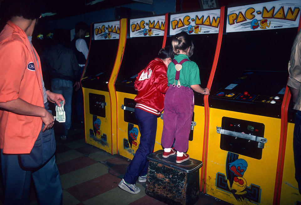 People at an arcade