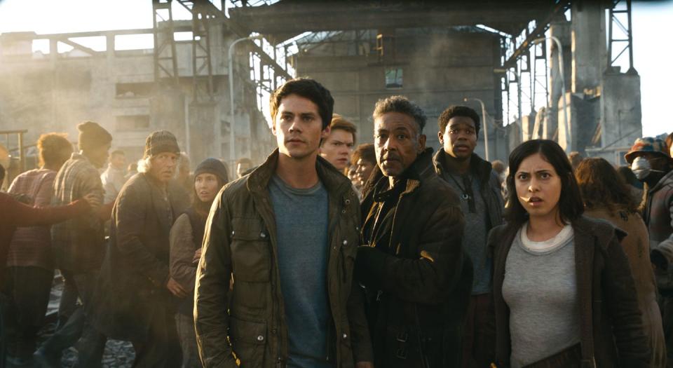 maze runner death cure, dylan o'brien, thomas brodie sangster, giancarlo esposito, rosa salazar