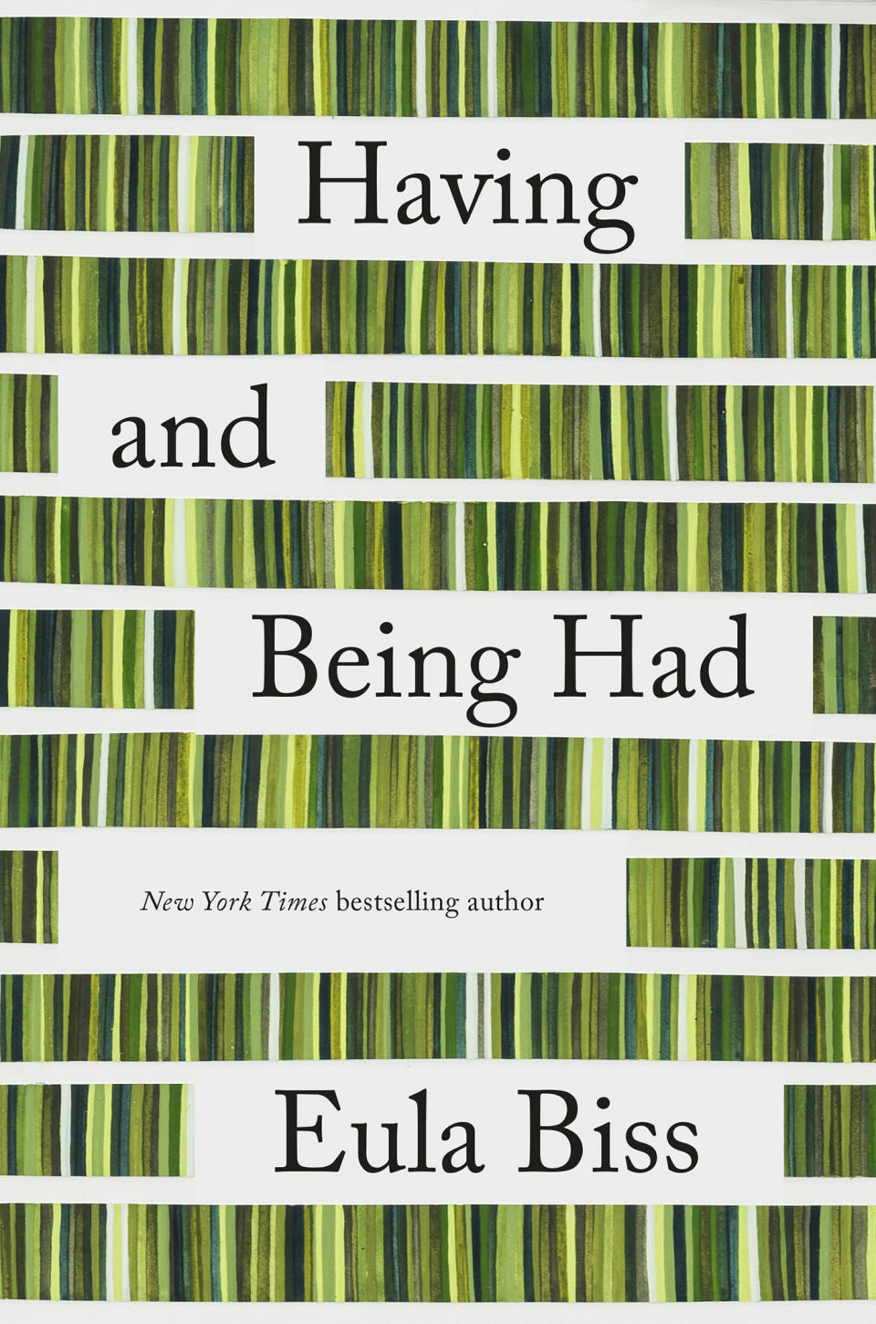 This cover image released by Riverhead Books shows "Having and Being Had" by Eula Biss. (Riverhead Books via AP)