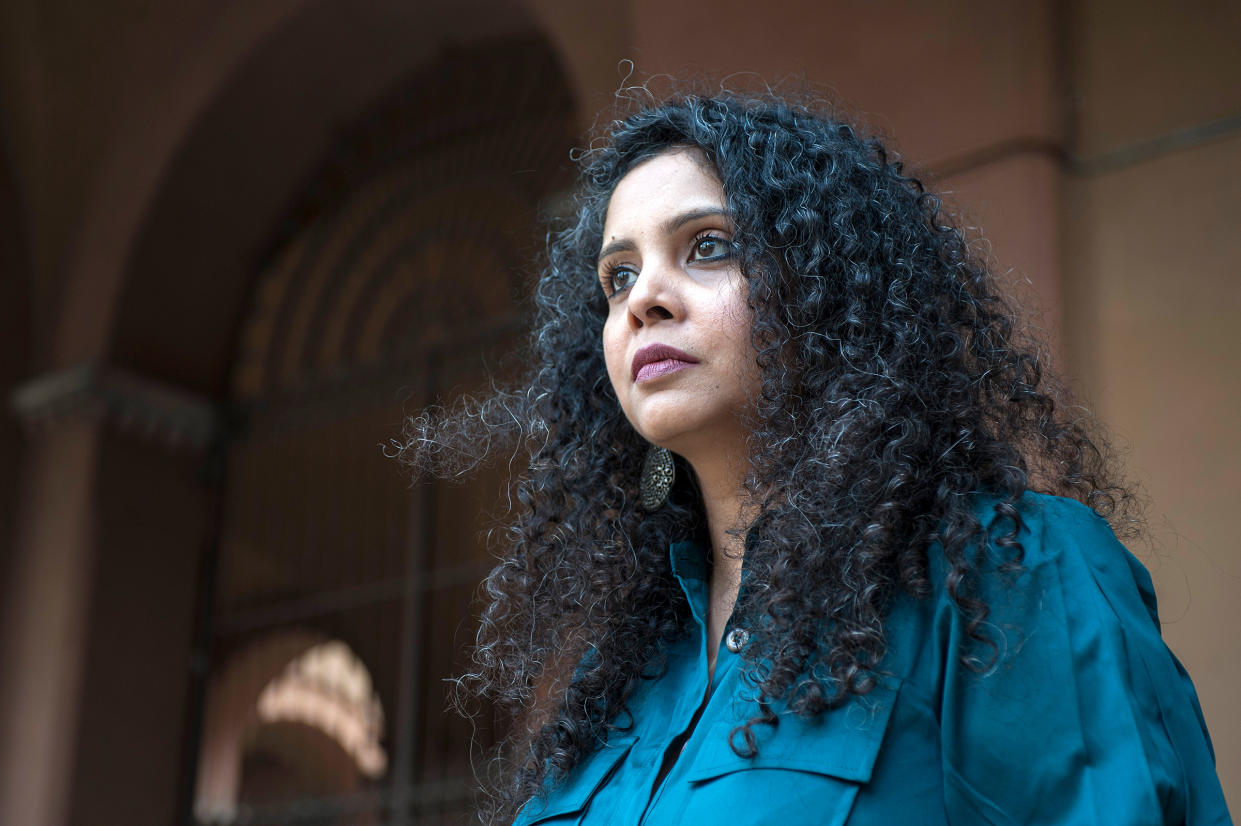 Rana Ayyub in Perugia, Italy, in 2019