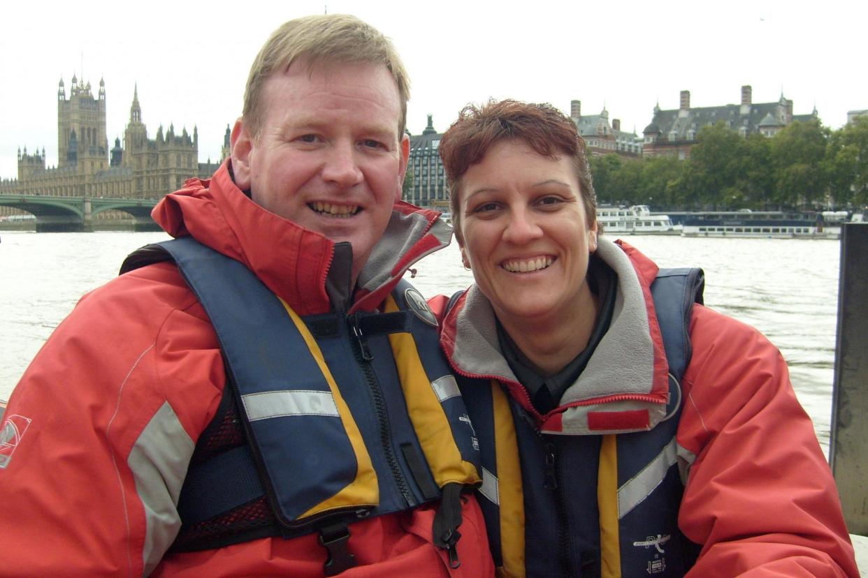 Glen Mitchell, pictured with wife Linda, developed tinnitus after attending a rock gig in 2011