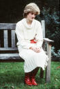 La Princesse Diana dans les jardins de Kensington Palace en 1983.