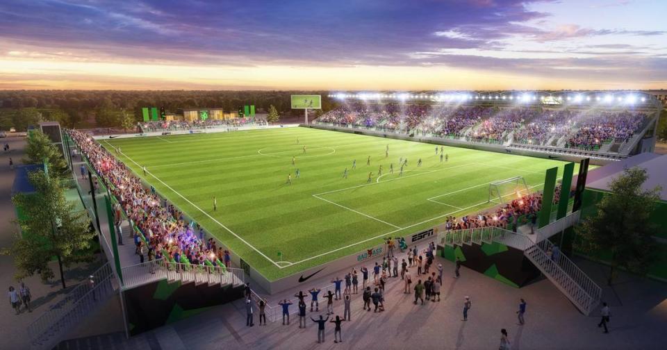 Lexington Sporting Club’s new stadium on Athens Boonesboro Road will initially seat more than 5,000 fans with the ability to ultimately expand to as many as 11,000.