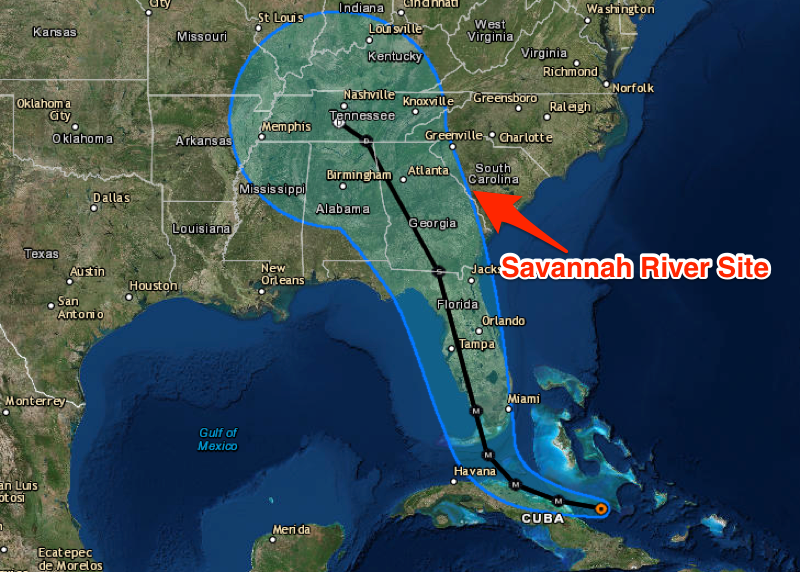 savannah river site hurricane irma nhc