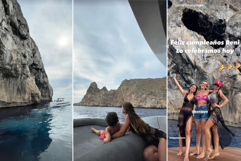 Antonela Roccuzzo mostró varias postales de su paso por la Isla Es Vedrá, en España, durante sus vacaciones junto a Lionel Messi y sus tres hijos