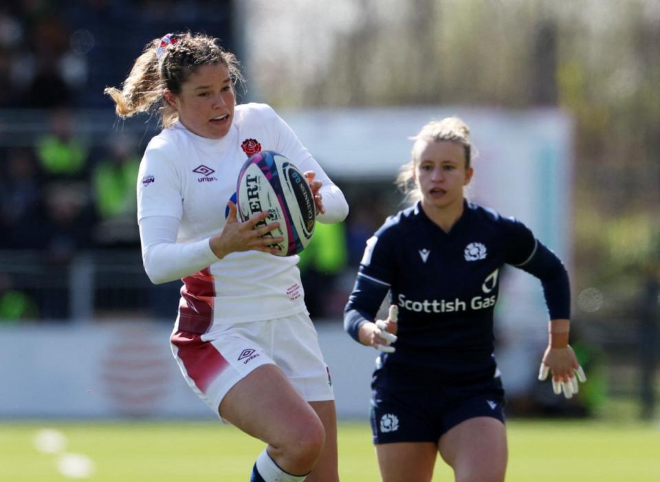 Eyes on the prize: Jess Breach is hoping to win the 2025 home Women’s Rugby World Cup with England (REUTERS)