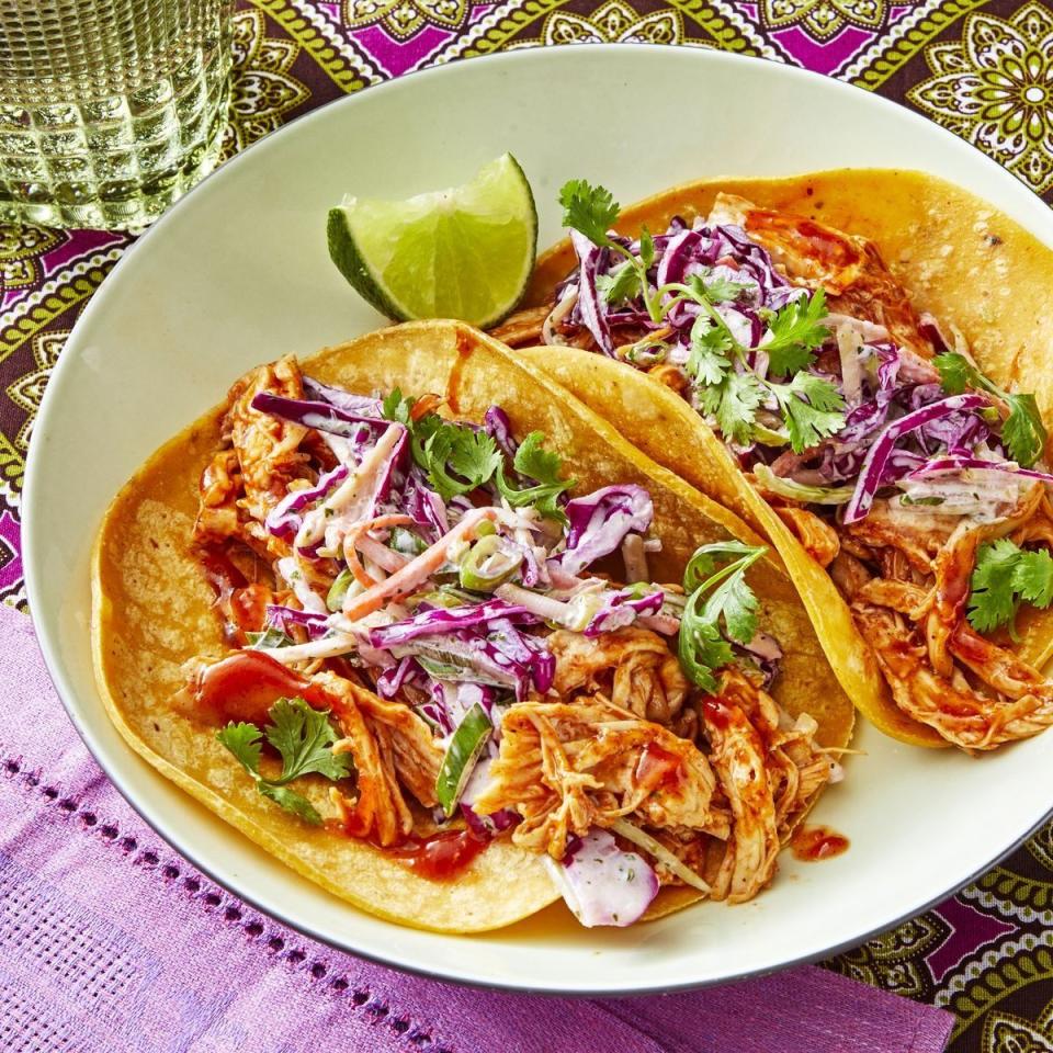 instant pot bbq chicken tacos