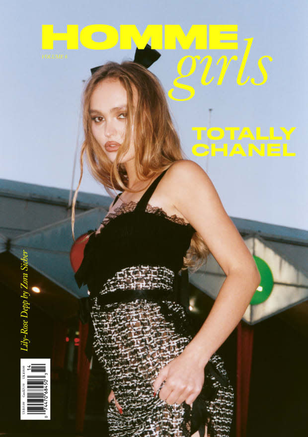 <p>Lily-Rose Depp for "Homme Girls" by Zora Sicher. Photo: Zora Sicher/Courtesy of "Homme Girls"</p>