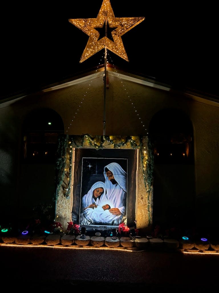 A star shines on mother and child, 1116 Tanner Drive, Tallahassee.