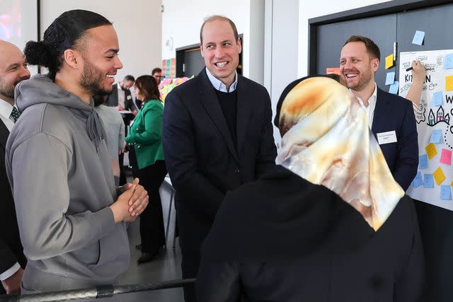 <p>Andrew Parsons / Kensington Palace</p> Prince William visits Sheffield as part of Homewards project to end homelessness on March 19, 2024