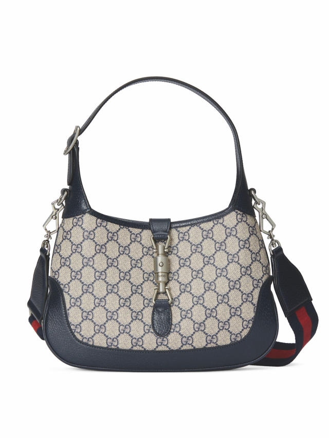 Gucci Black GG Crystal Canvas Jackie O Hobo Gucci