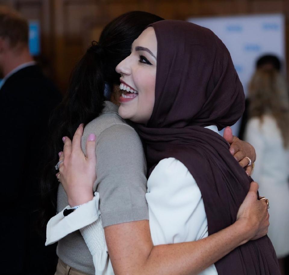 Meghan Markle and Price Harry at One Young World Roundtable