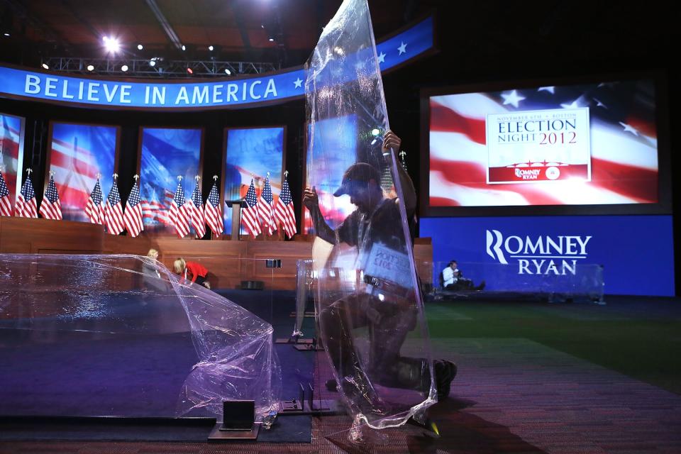 Romney Campaign Prepares For Election Night Event